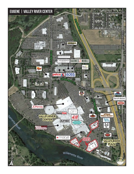 Valley River Ctr, Eugene, OR for lease - Aerial - Image 2 of 2