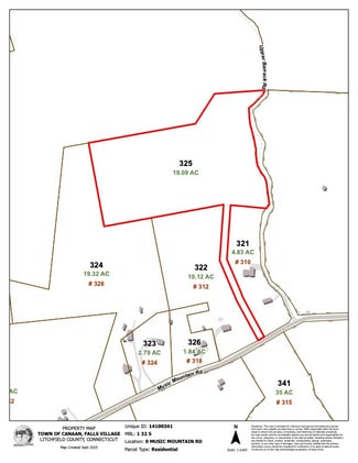 Plus de détails pour Music Mountain Road, Canaan, CT - Terrain à vendre