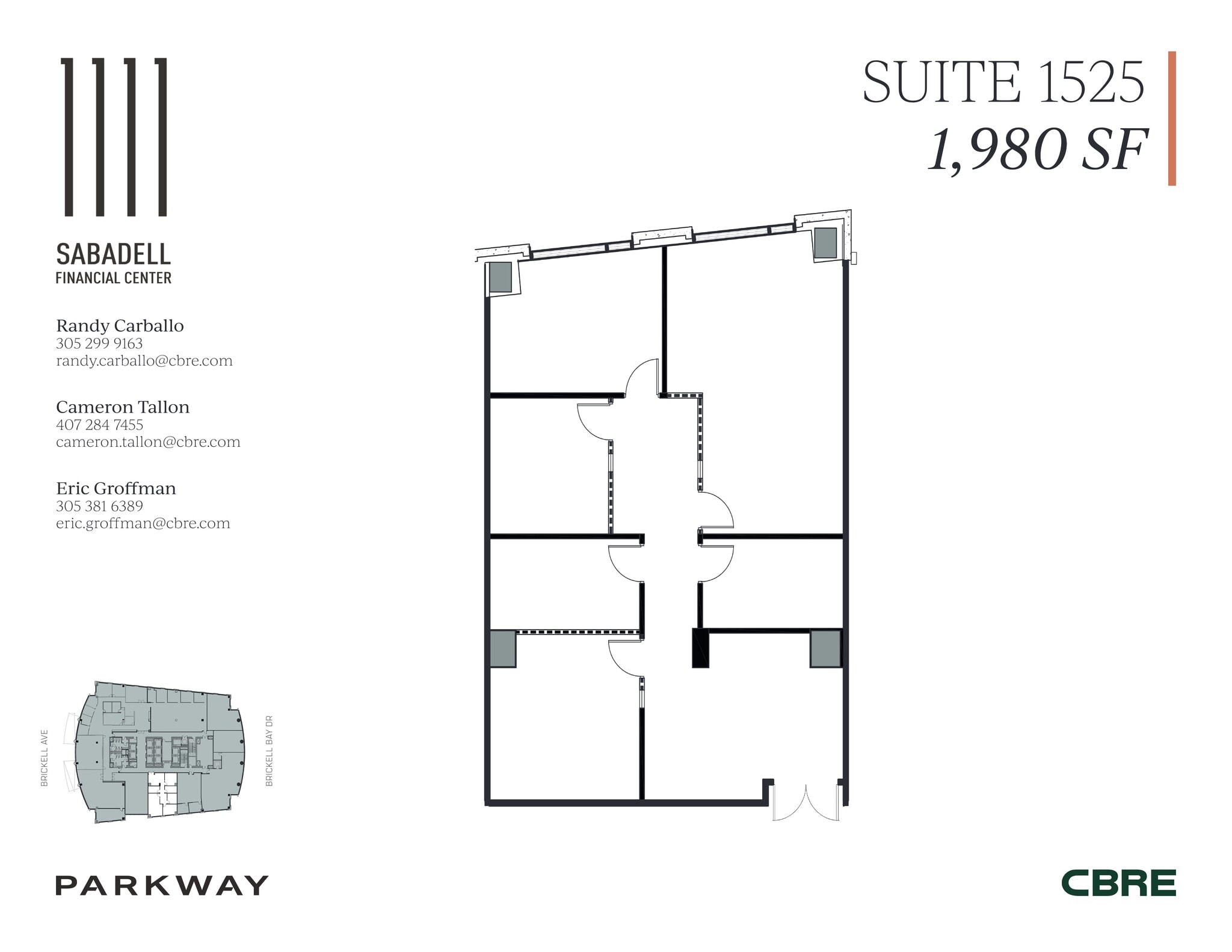 1111 Brickell Ave, Miami, FL for lease Site Plan- Image 1 of 1