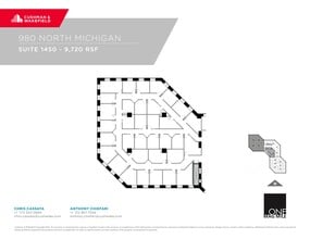 980 N Michigan Ave, Chicago, IL à louer Plan de site- Image 1 de 2