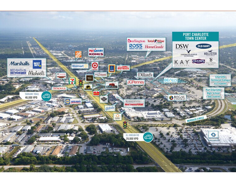 1441 Tamiami Trl, Port Charlotte, FL à vendre - Photo du bâtiment - Image 2 de 10