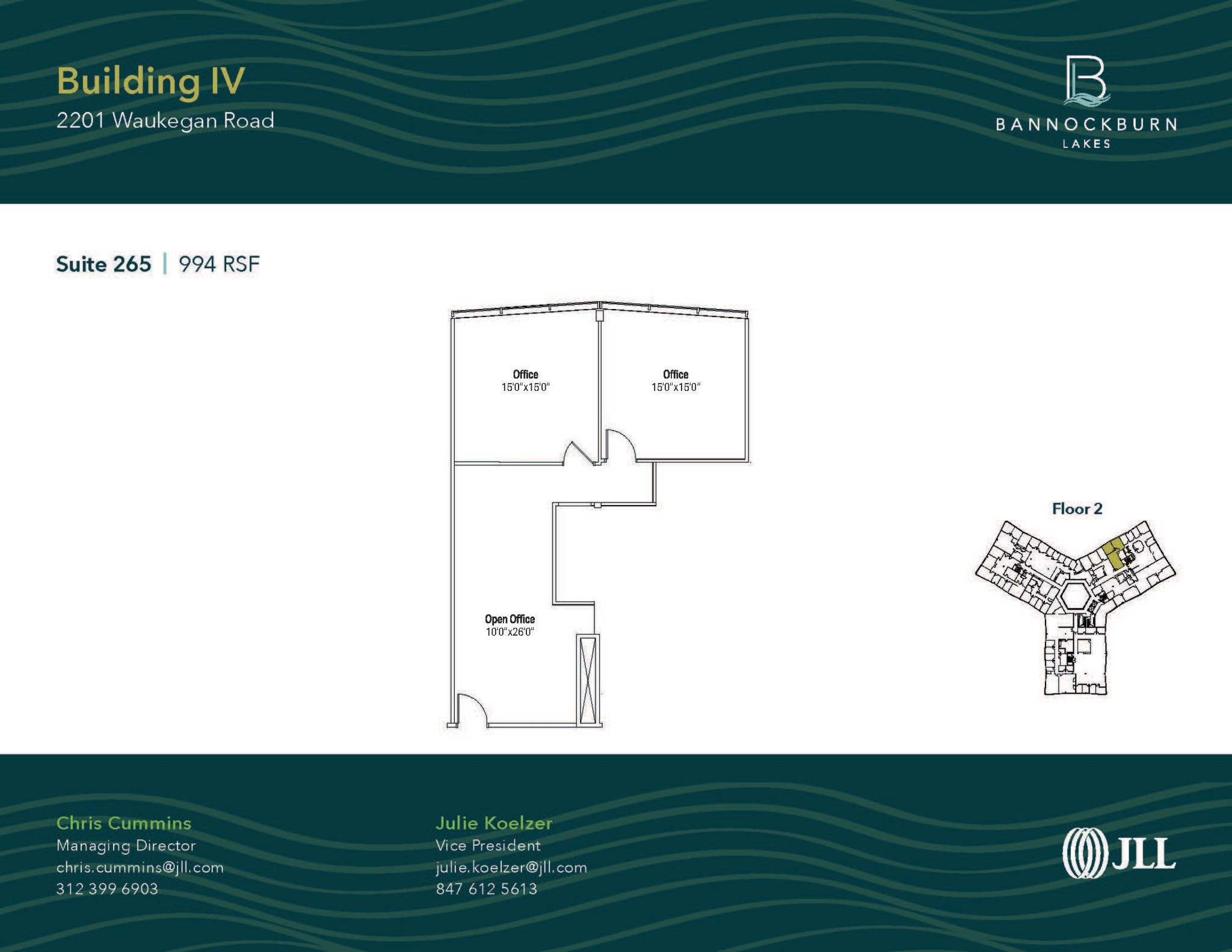 2333 Waukegan Rd, Bannockburn, IL for lease Floor Plan- Image 1 of 1