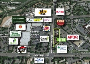 2500-2514 S Shields St, Fort Collins, CO - AERIAL  map view - Image1