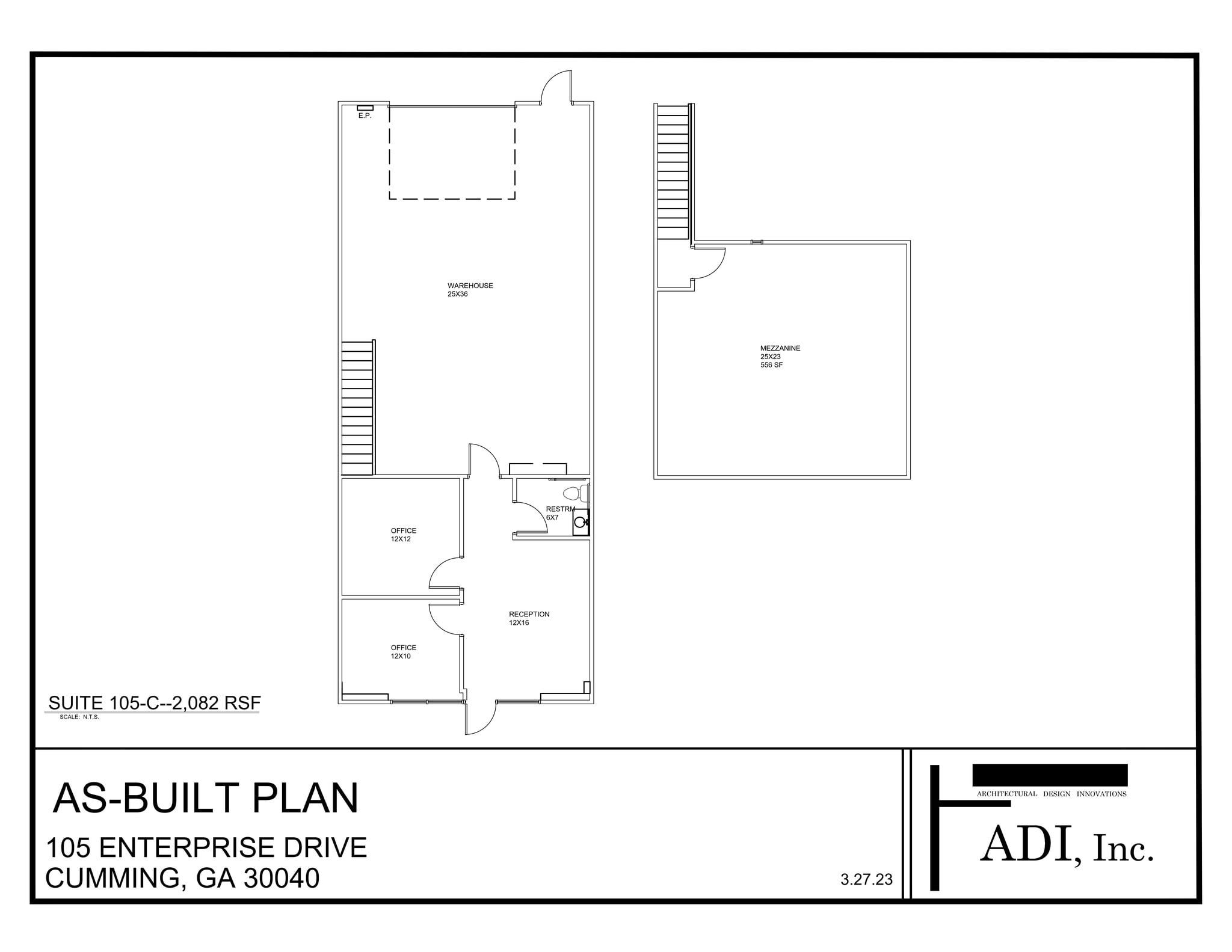 105 Enterprise Dr, Cumming, GA à louer Plan de site- Image 1 de 1