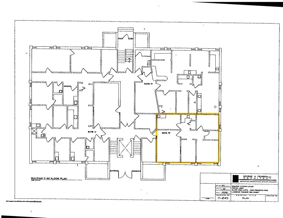 3100 Princeton Pike, Lawrenceville, NJ à louer Plan d’étage- Image 1 de 1