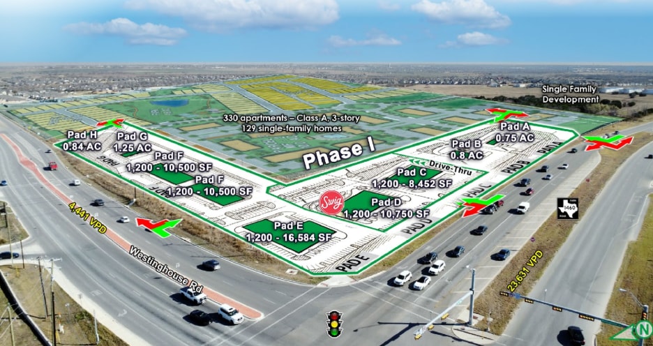 SE Corner Westinghouse Road and FM 1460, Georgetown, TX for lease - Primary Photo - Image 1 of 5