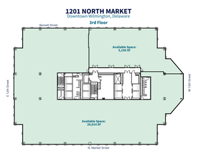 1201 N Market St, Wilmington, DE à louer Plan d  tage- Image 2 de 2