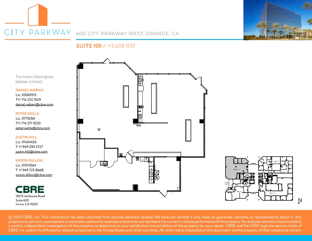 600 City Pky W, Orange, CA for lease Floor Plan- Image 1 of 1