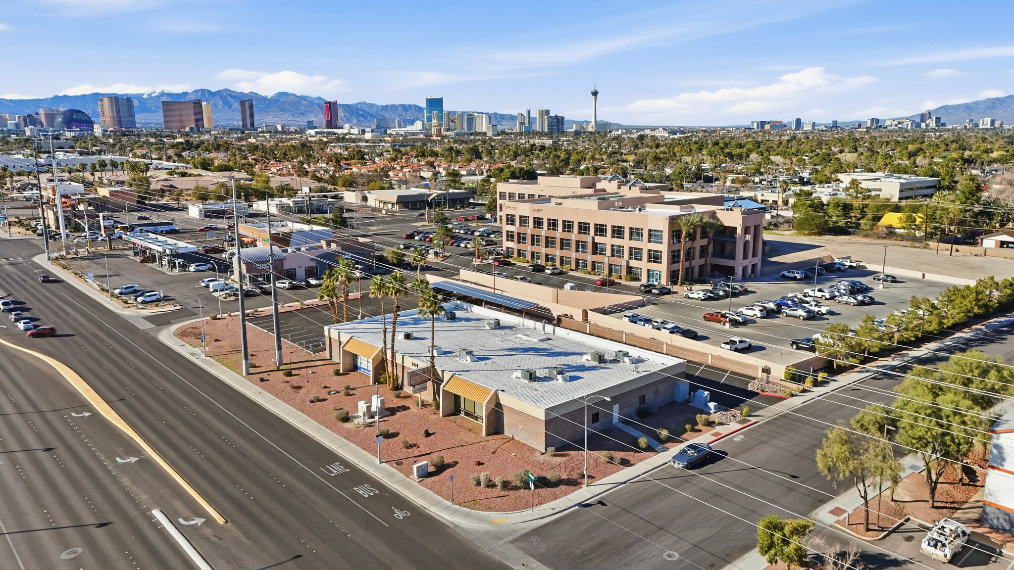 2470 E Flamingo Rd, Las Vegas, NV for lease Aerial- Image 1 of 19