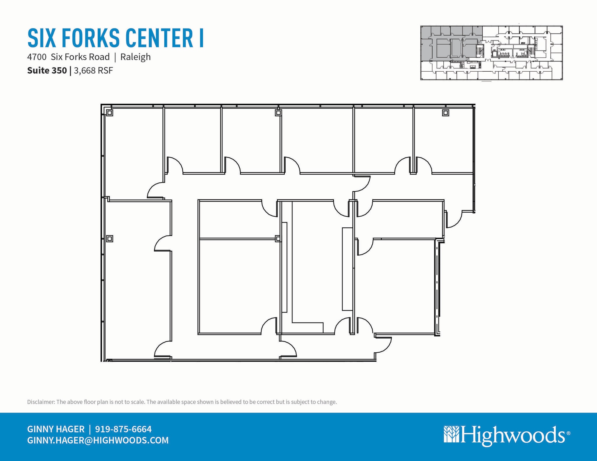 4700 Six Forks Rd, Raleigh, NC à louer Plan d’étage- Image 1 de 2