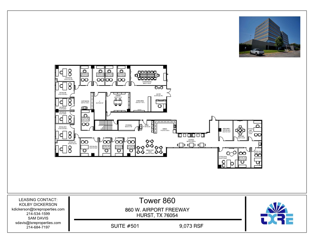 860 W Airport Fwy, Hurst, TX for lease Floor Plan- Image 1 of 1
