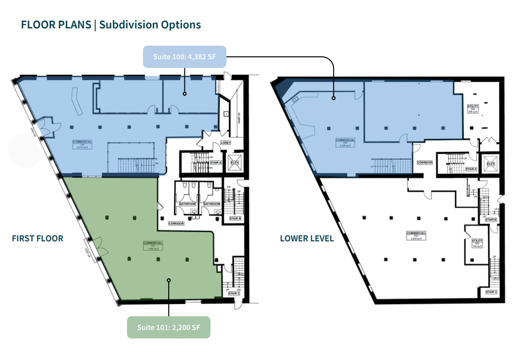 1401-1405 E Cary St, Richmond, VA for lease Floor Plan- Image 1 of 7