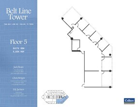 7920 Belt Line Rd, Dallas, TX à louer Plan d’étage- Image 1 de 1