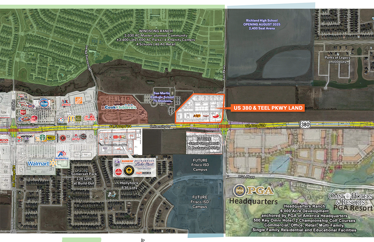 US Highway 380 & Teel Land, Frisco, TX for sale Building Photo- Image 1 of 2