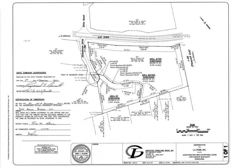 Pinecrofe Exit 39 Off I-99 Pad Site, Bellwood, PA for sale - Floor Plan - Image 3 of 4