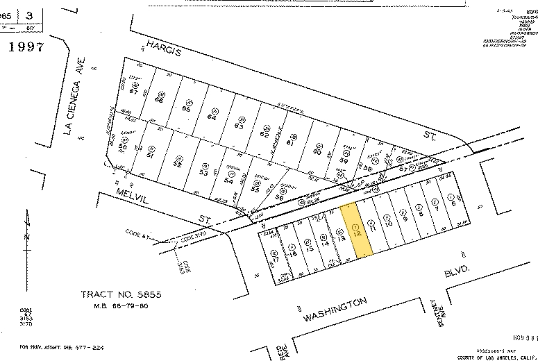 6023 W Washington Blvd, Culver City, CA for lease - Plat Map - Image 2 of 2