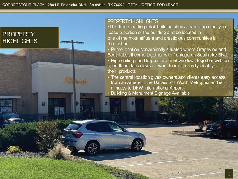 2801 E Southlake Blvd, Southlake, TX for lease - Building Photo - Image 2 of 9