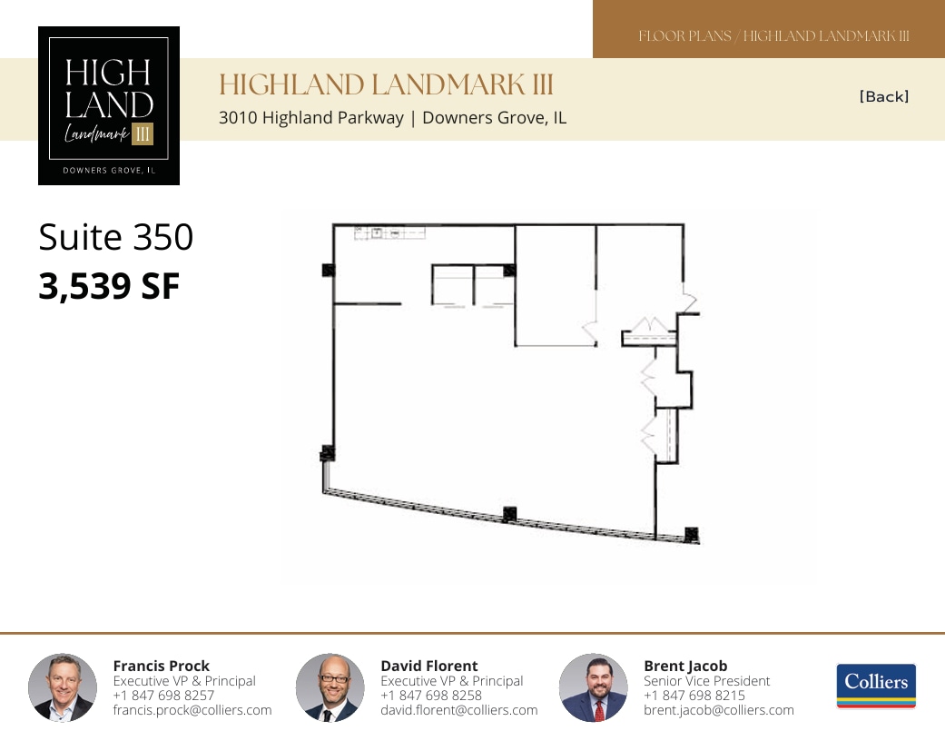 3010 Highland Pky, Downers Grove, IL à louer Plan d’étage- Image 1 de 1