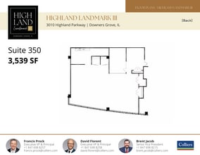 3010 Highland Pky, Downers Grove, IL à louer Plan d’étage- Image 1 de 1