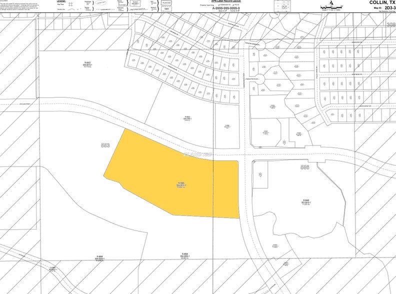 2900 W Plano Pky, Plano, TX à louer - Plan cadastral - Image 2 de 6