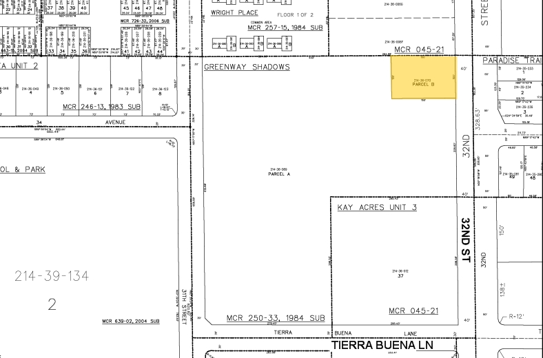 15840 N 32nd St, Phoenix, AZ for sale Plat Map- Image 1 of 1