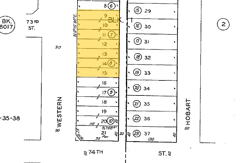 7300 S Western Ave, Los Angeles, CA à louer - Plan cadastral - Image 2 de 10