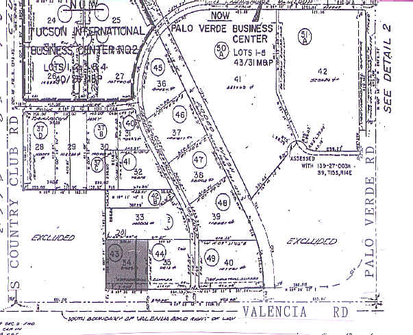 3231 E Valencia Rd, Tucson, AZ à louer - Plan cadastral - Image 2 de 5