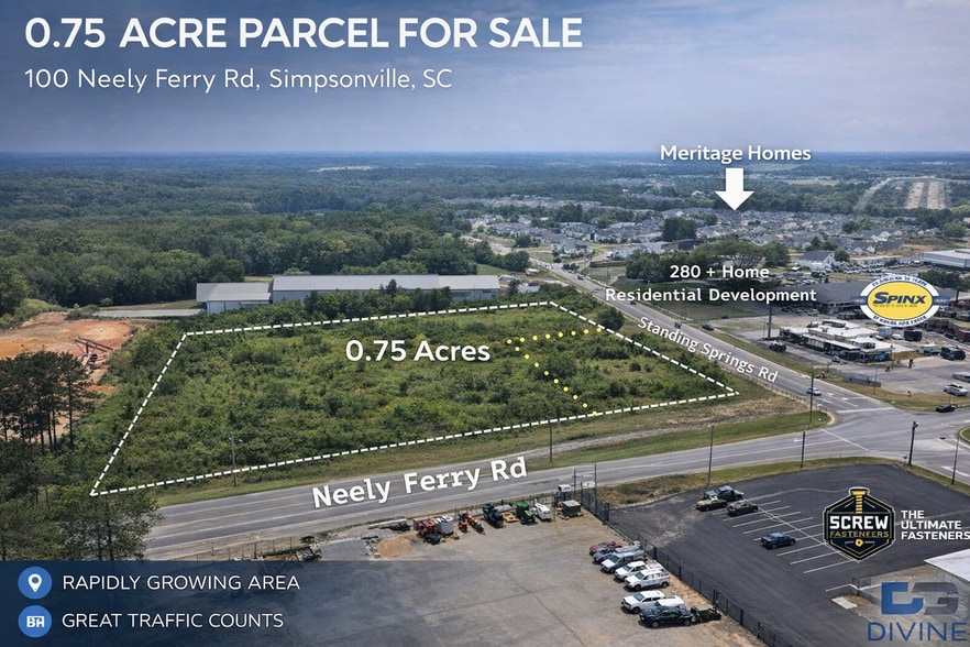 100 Neely Ferry Rd, Simpsonville, SC à vendre - Photo principale - Image 1 de 6