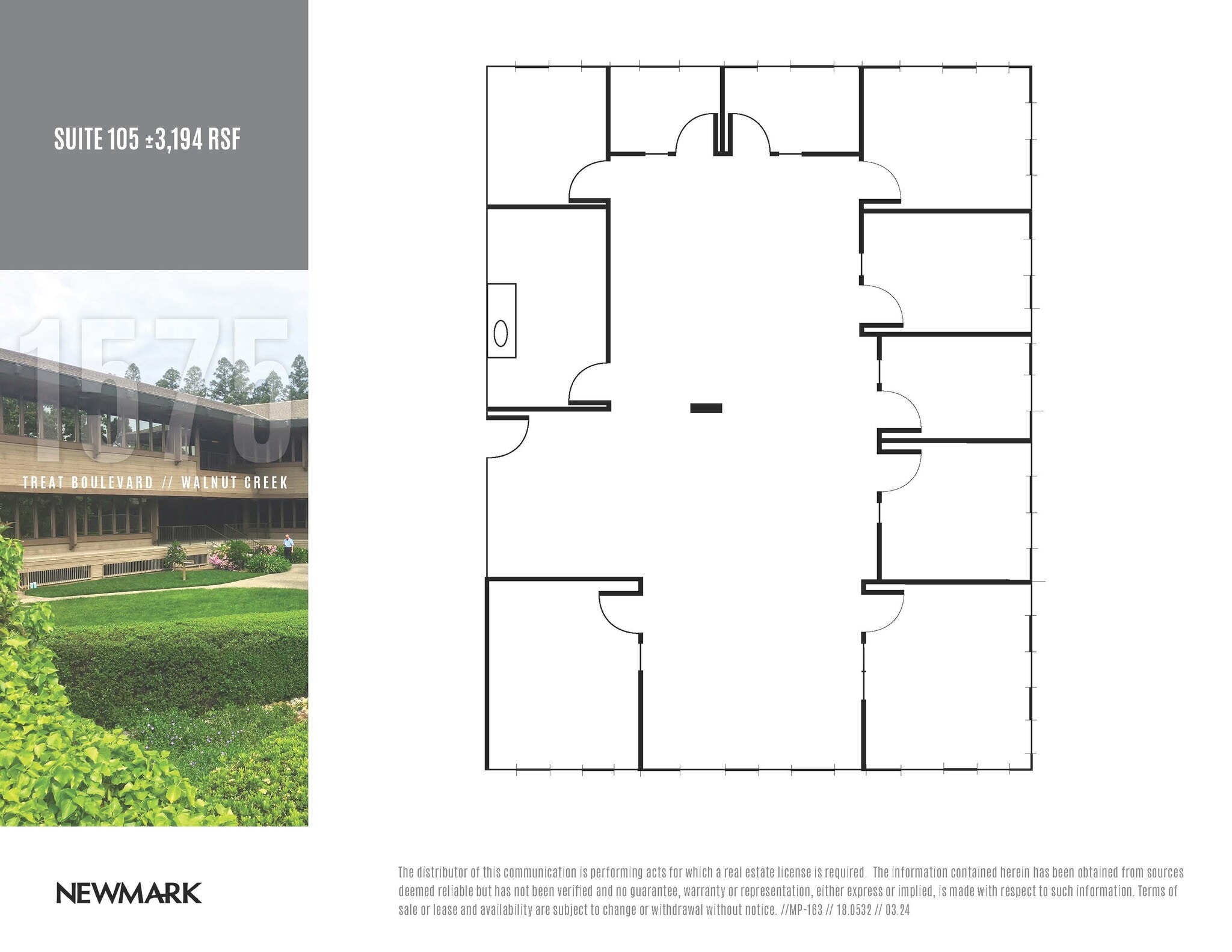 1575 Treat Blvd, Walnut Creek, CA for lease Floor Plan- Image 1 of 1