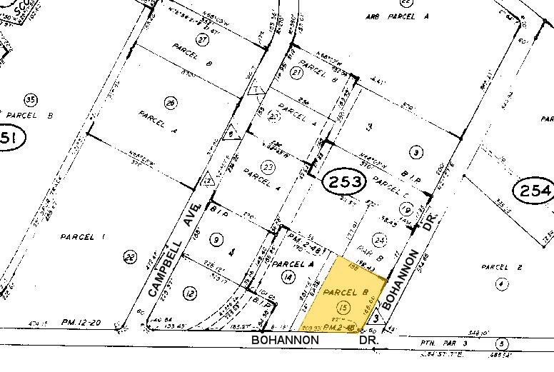 3925-3945 Bohannon Dr, Menlo Park, CA à louer - Plan cadastral - Image 2 de 6