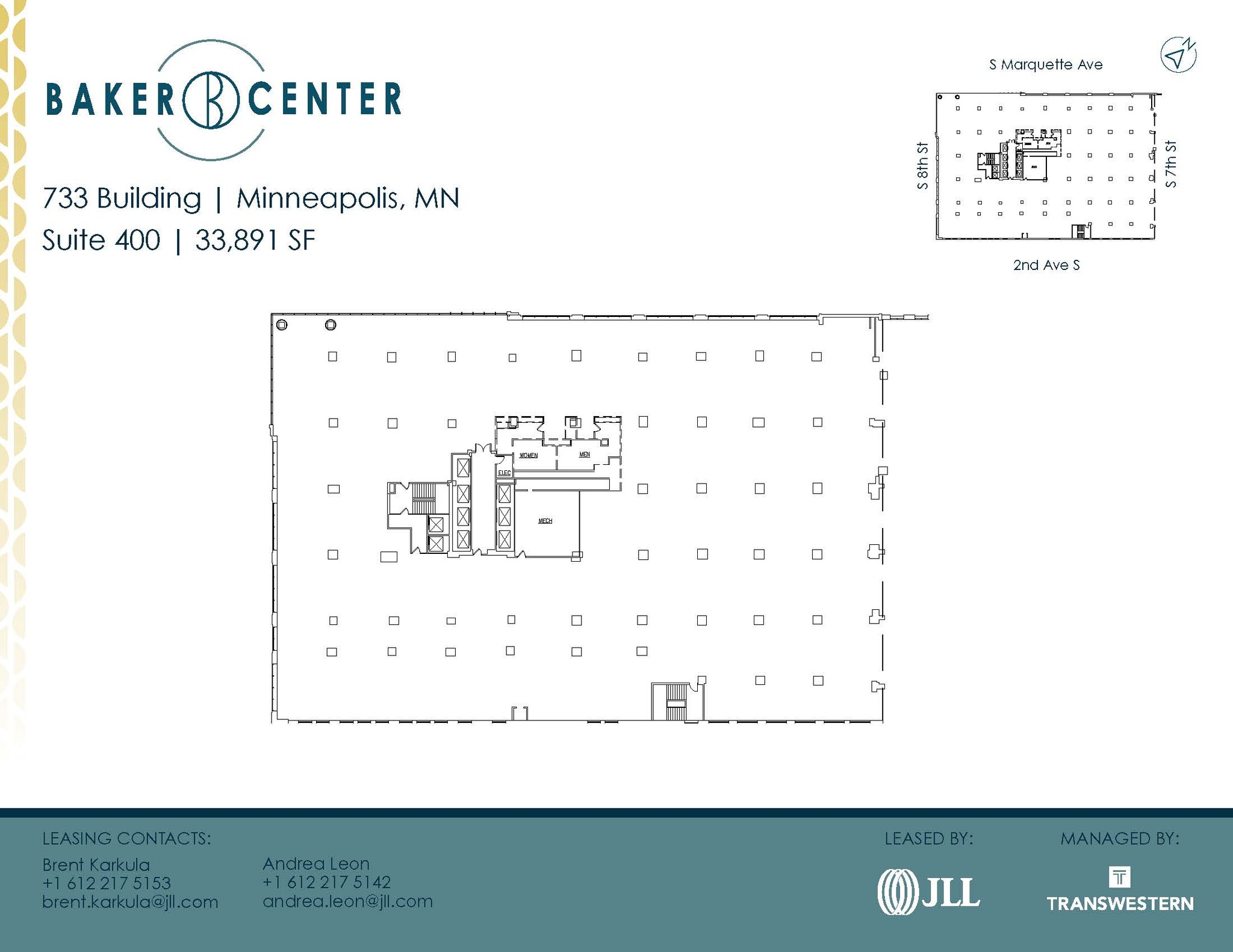 733 Marquette Ave, Minneapolis, MN à louer Plan d’étage- Image 1 de 1