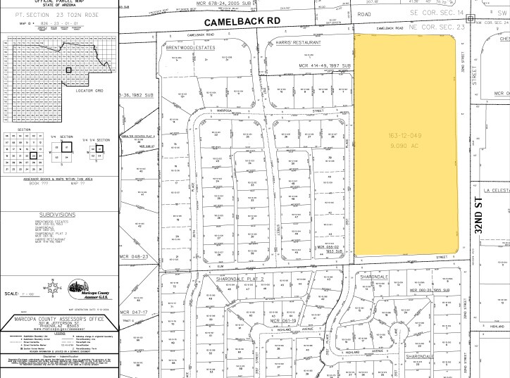 3131 E Camelback Rd, Phoenix, AZ à louer - Plan cadastral - Image 2 de 15