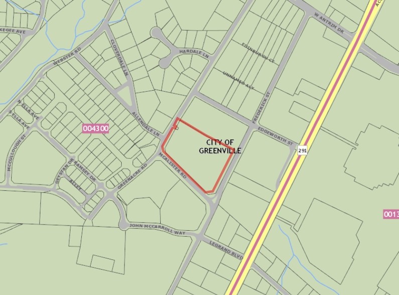 110 Frederick St, Greenville, SC for lease - Plat Map - Image 2 of 8