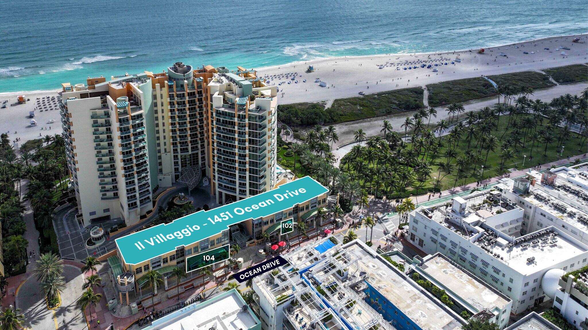 1451 Ocean Dr, Miami Beach, FL for lease Aerial- Image 1 of 11