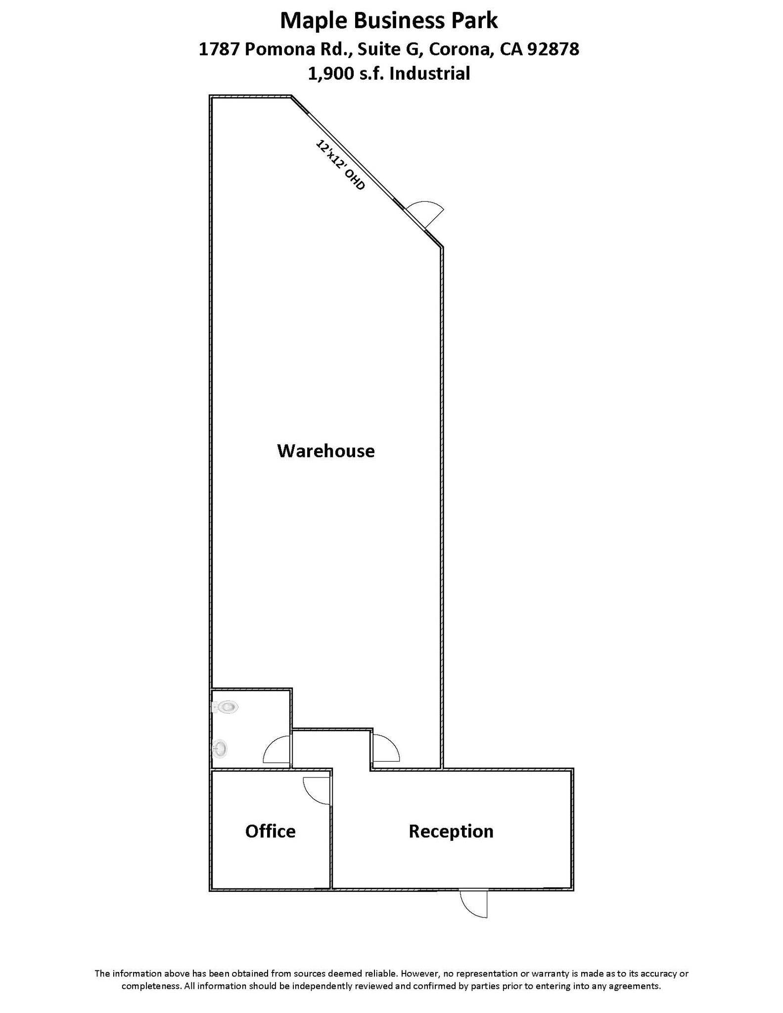 127 Business Center Dr, Corona, CA for lease Floor Plan- Image 1 of 4