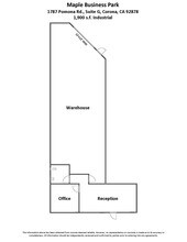 127 Business Center Dr, Corona, CA for lease Floor Plan- Image 1 of 4
