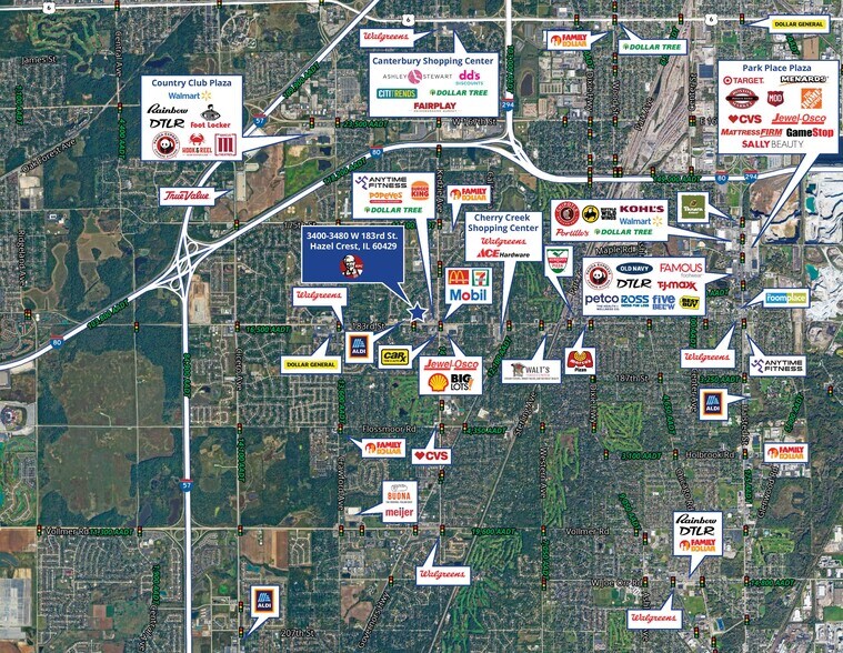 3400-3480 W 183rd St, Hazel Crest, IL à louer - Photo du bâtiment - Image 3 de 8