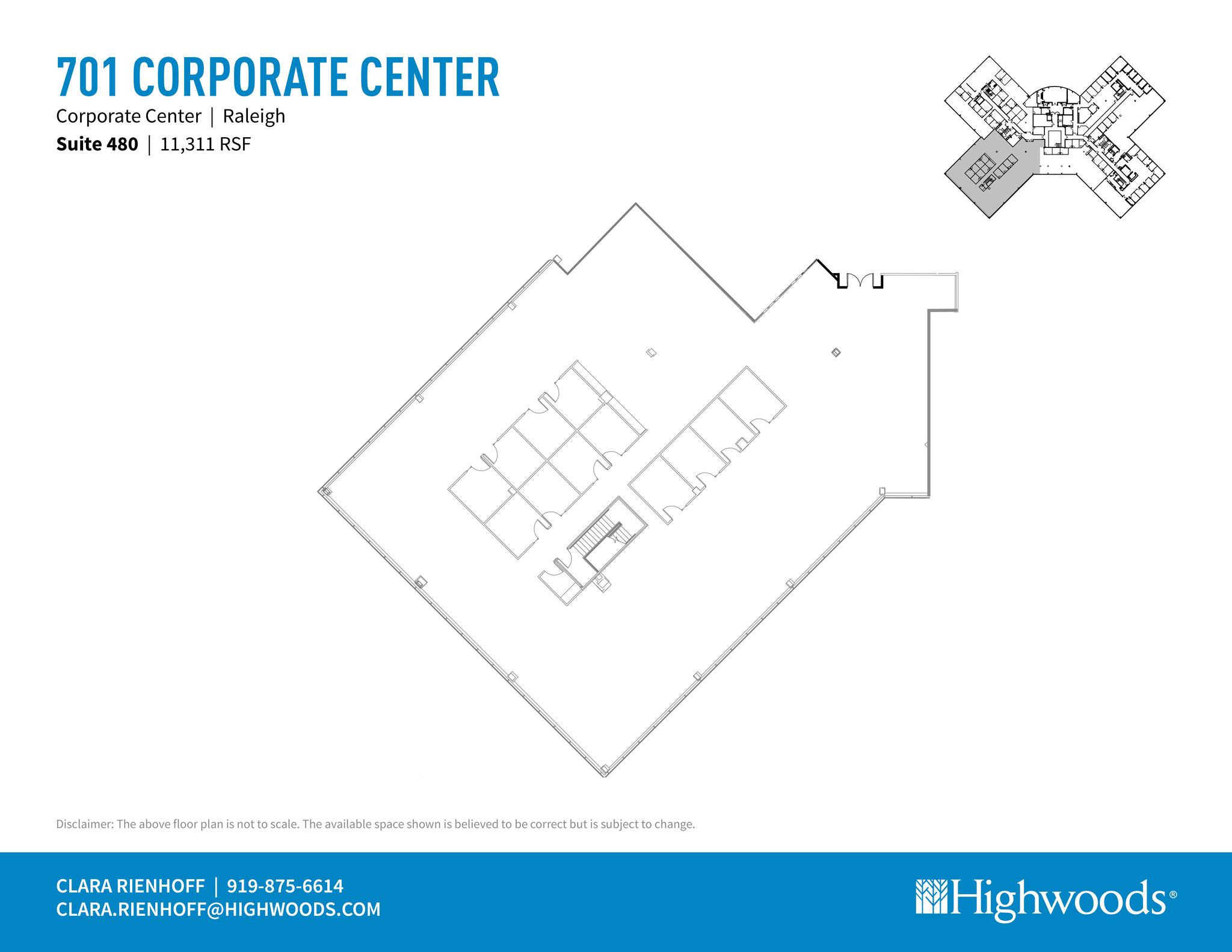 701 Corporate Center Dr, Raleigh, NC à louer Plan d’étage- Image 1 de 1