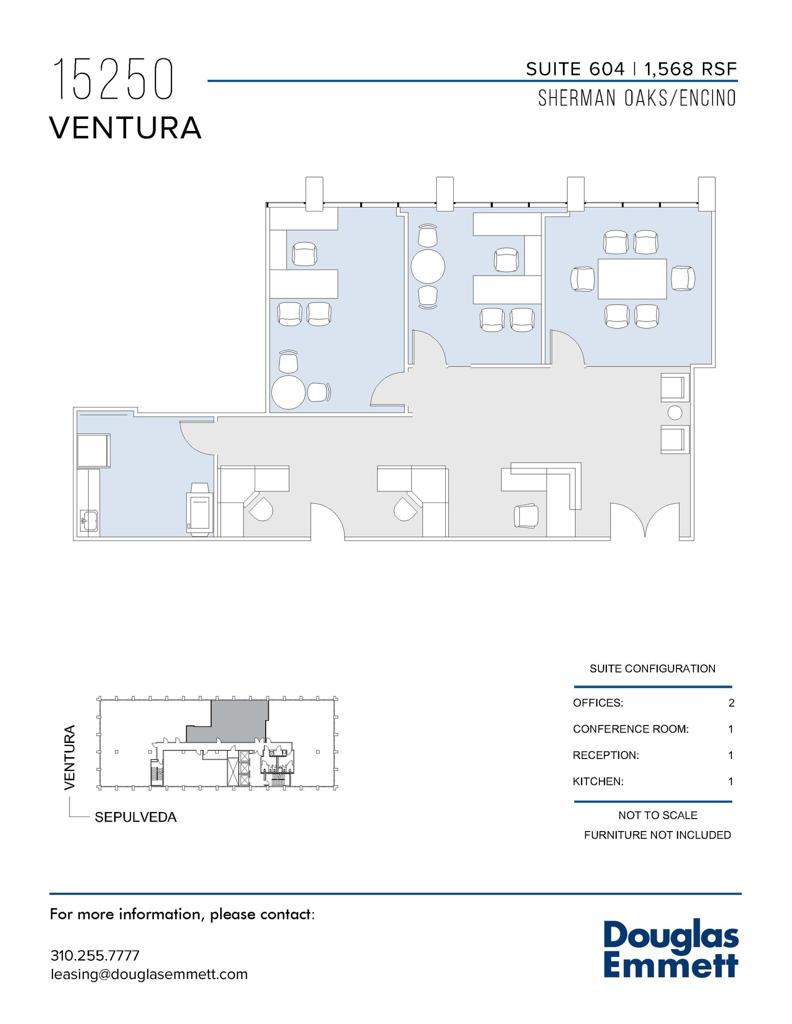 15250 Ventura Blvd, Sherman Oaks, CA à louer Plan d  tage- Image 1 de 1