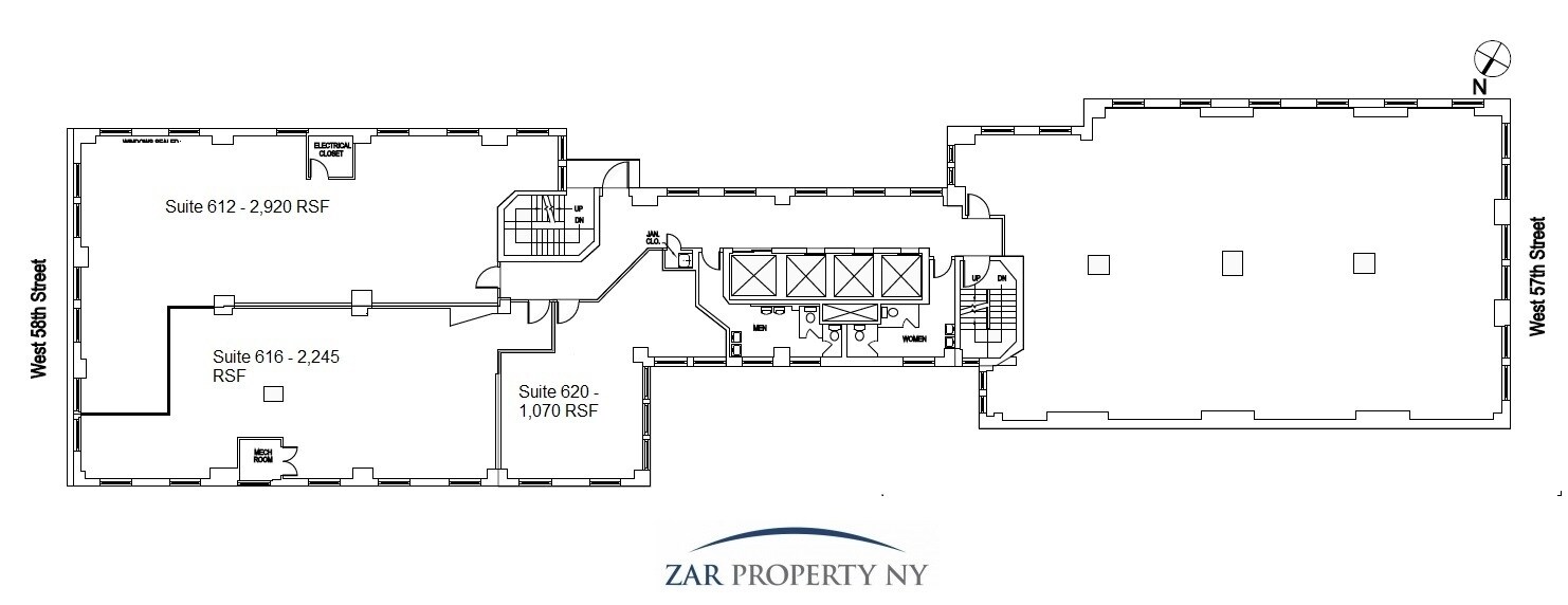 119-121 W 57th St, New York, NY for lease Floor Plan- Image 1 of 1