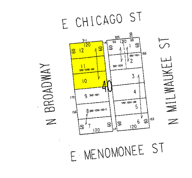 311 E Chicago St, Milwaukee, WI à louer - Plan cadastral - Image 2 de 7