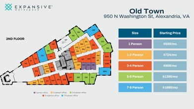 950 N Washington St, Alexandria, VA à louer Plan d’étage- Image 1 de 4