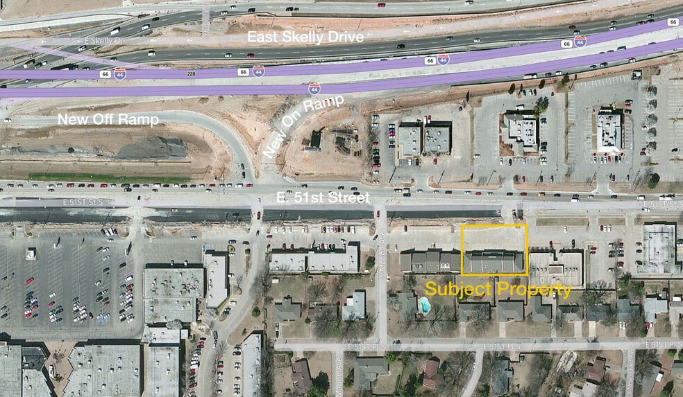 3820 E 51st St, Tulsa, OK for lease - Aerial - Image 2 of 4