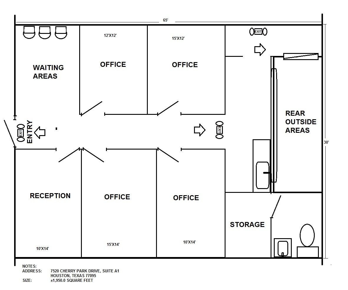7610-7710 Cherry Park Dr, Houston, TX à louer Plan d’étage- Image 1 de 1