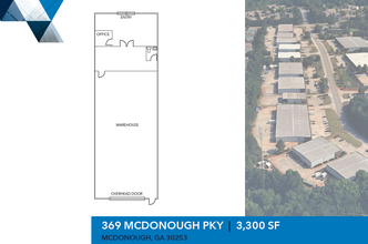 205-211 Mcdonough Pky, Mcdonough, GA à louer Plan d  tage- Image 1 de 1