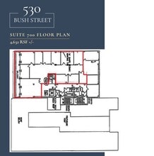 530 Bush St, San Francisco, CA à louer Plan d’étage- Image 1 de 1