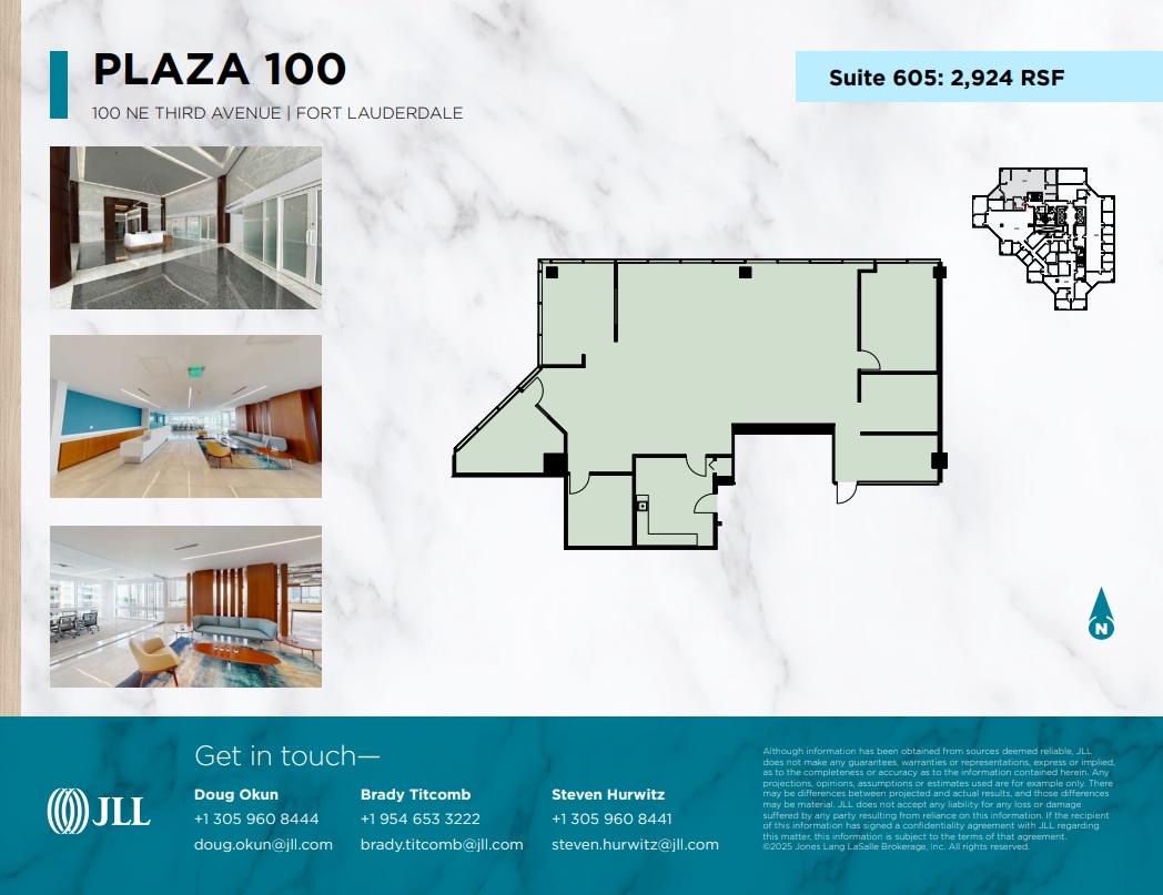 100 NE 3rd Ave, Fort Lauderdale, FL à louer Plan d’étage- Image 1 de 1