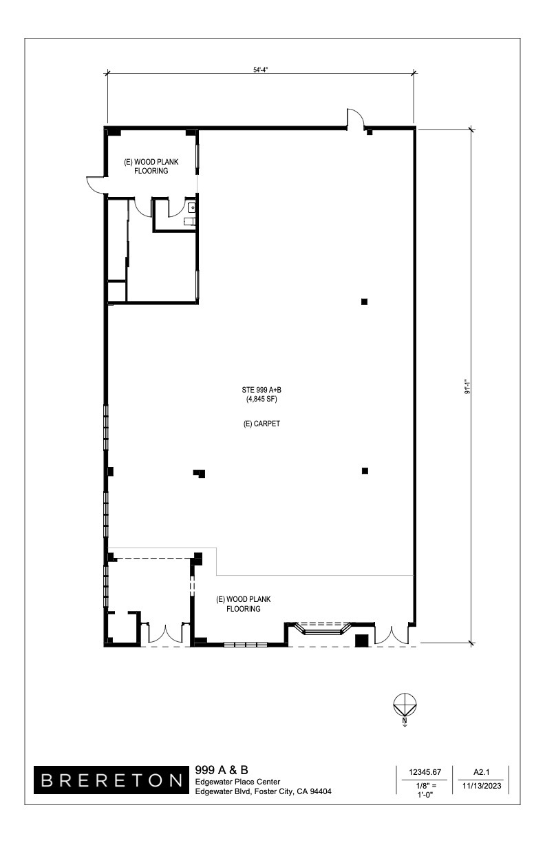 969-999 E Edgewater Blvd, Foster City, CA à louer Plan d  tage- Image 1 de 1