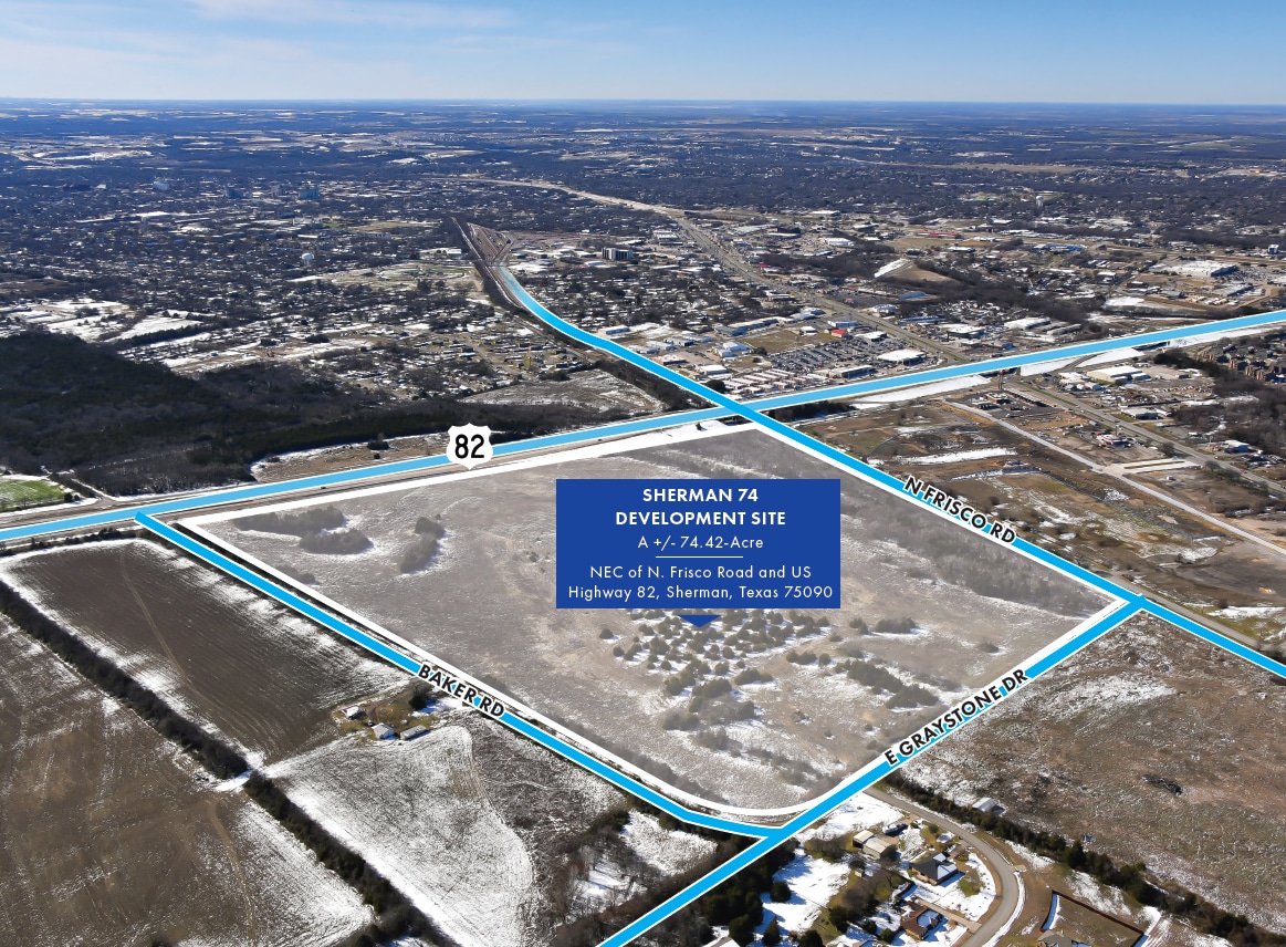 NEC of N. Frisco Road, Sherman, TX for sale Aerial- Image 1 of 4