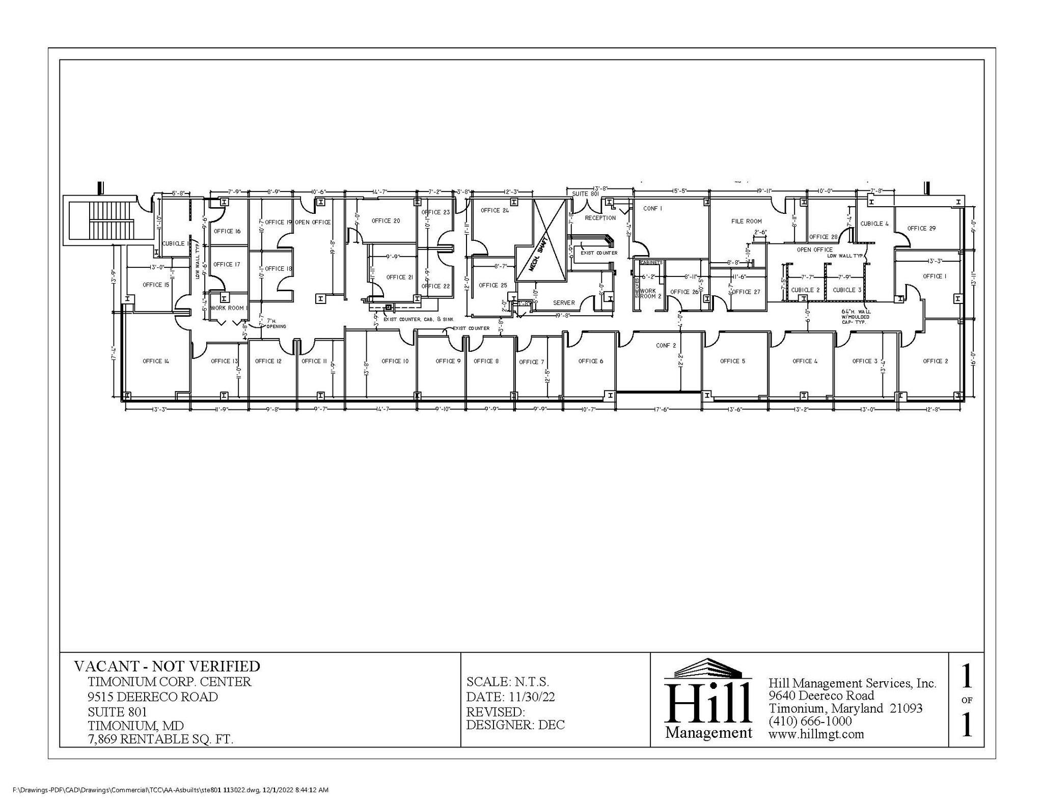 9515 Deereco Rd, Timonium, MD for lease Floor Plan- Image 1 of 1